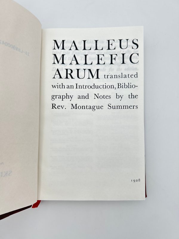 Malleus Maleficarum (Reprint) For Sale