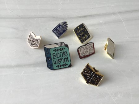 Assorted Enamel Book Pins* Online Hot Sale