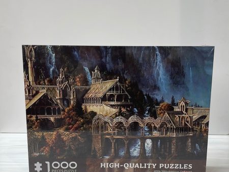 -Lord of the Rings 1000 piece Puzzle, Waterfall Town* For Cheap