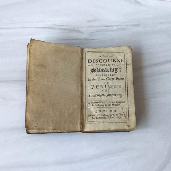 ^1696 A Discourse Concerning Swearing^ on Sale