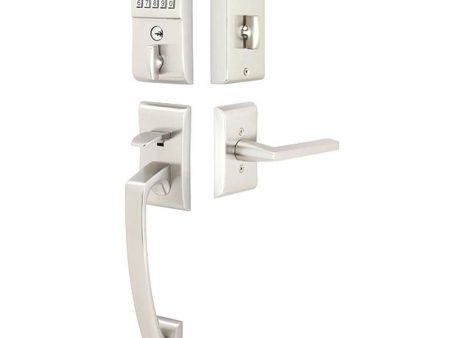 Emtek E4817HLORH Modern Keypad Entryset , Ares Style , Helios Lever RH Fashion